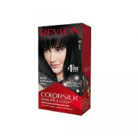 Revlon Colorsilk Beautiful Color, Permanent Hair Dye with Keratin, 100% Gray Coverage, Ammonia Free, 10 Black