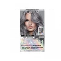L’Oreal Paris Feria Faceted Shimmering Permanent Hair Color, Smokey Silver S1