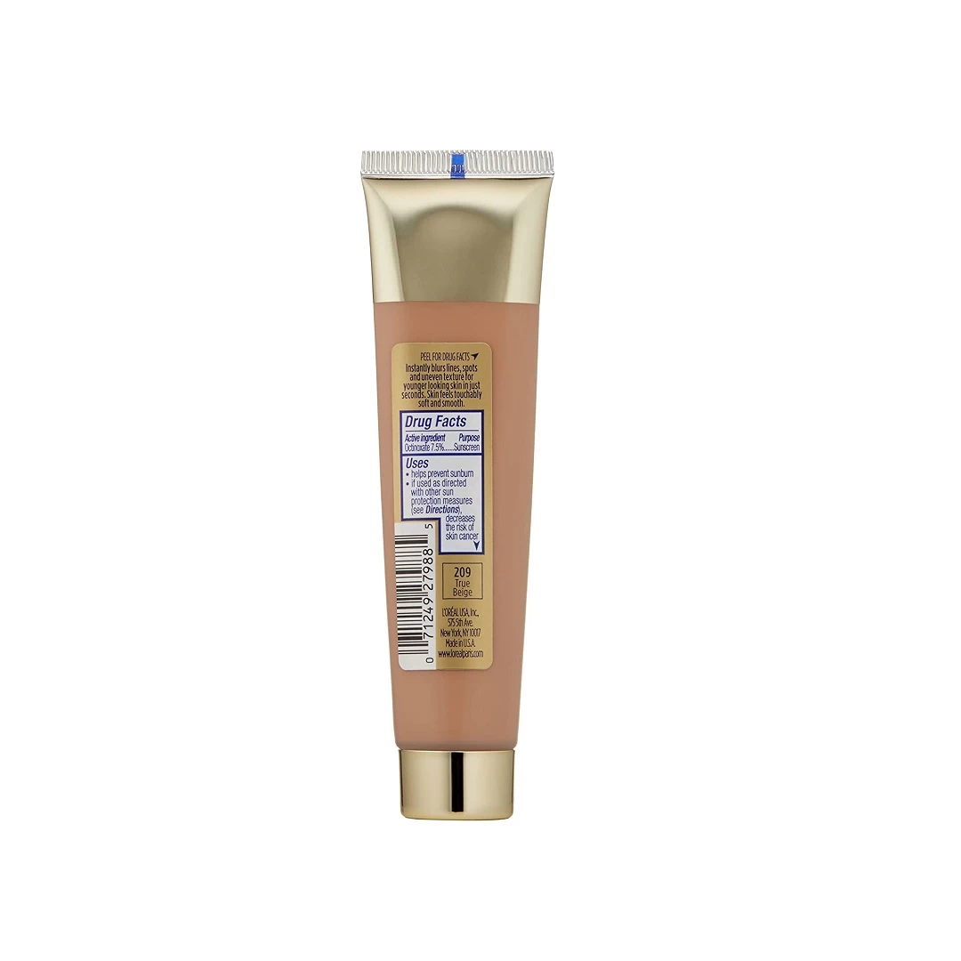 L’oreal Paris Visible Lift Blur Foundation, 209 True Beige, 1.3 Fluid Ounce 40ml