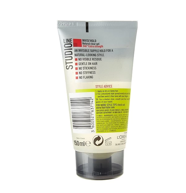 Loreal Paris Line Studio Extra Strength Invisi'Hold Minerals Styling Hair Gel 150ml