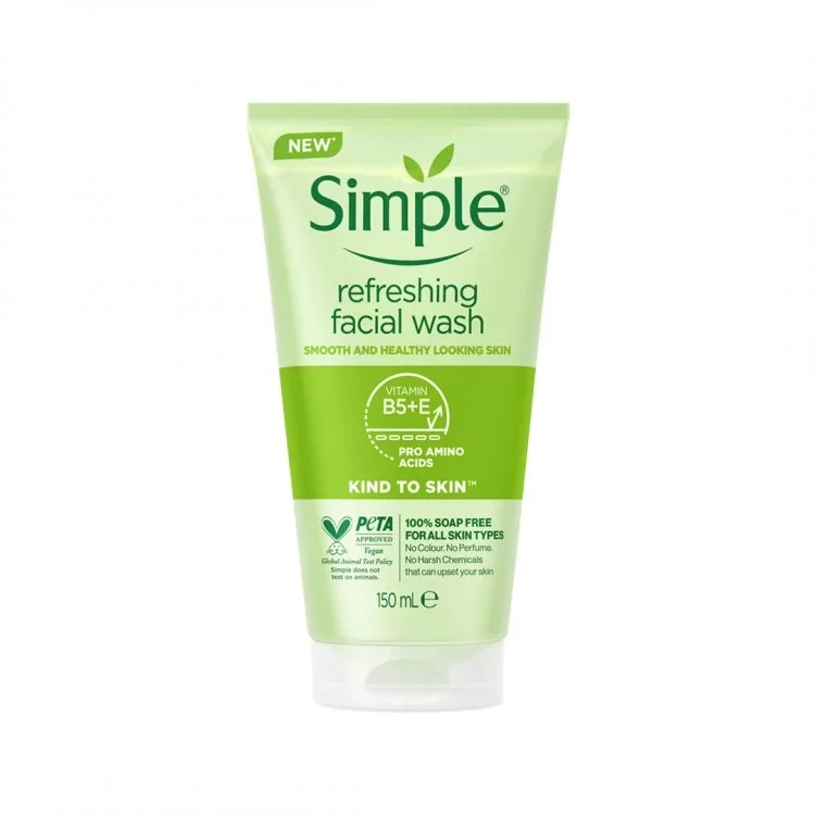 Simple Kind to Skin Refreshing Facial Gel Wash 150mL