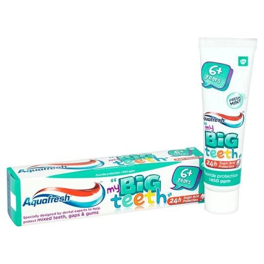 Aquafresh Big Teeth Fluoride Toothpaste 6-8 Years 50ml