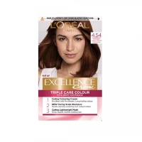 L’Oreal Excellence Crème Permanent Hair Colour 4.54 Natural Dark Copper Mahogany