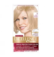 L’Oreal Paris Excellence Creme Permanent Hair Color, 9 Light Natural Blonde