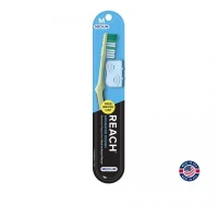 Reach Advanced Design Toothbrush With Medium Bristles And Toothbrush Cap, 1 Count