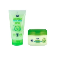 Boots Cucumber Facial Wash 150ml & Moisturising Cream 100ml Combo